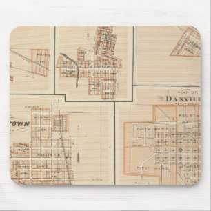 Crawfordsville, Montgomery Co mit Brownsburg Mousepad