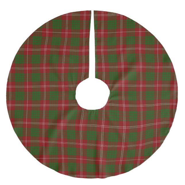 CrawfordTartan kariert Polyester Weihnachtsbaumdecke (Vorderseite)