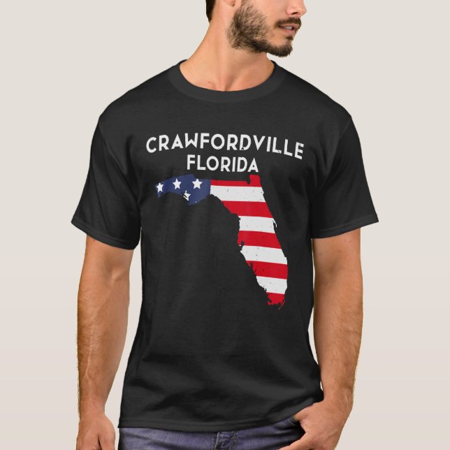 Crawfordville Florida USA Staat America Travel Flo T-Shirt (Vorderseite)
