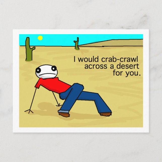 Crawl Postcard Postkarte (Vorderseite)