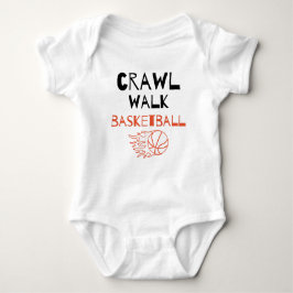 Crawl Walk Basketball Niedlich Basketball Buddy Baby Strampler