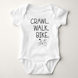 Crawl Walk Bike - Niedliches Bike Rider - Backen Baby Strampler