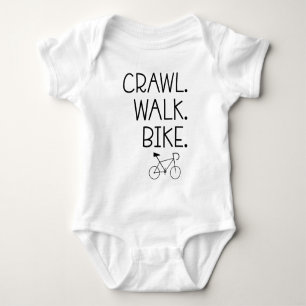 Crawl Walk Bike - Niedliches Bike Rider - Backen Baby Strampler