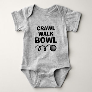 Crawl Walk Bowl lustiger Babybodysuit für Neugebor Baby Strampler