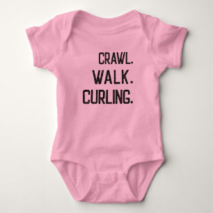Crawl Walk Curling Baby Strampler