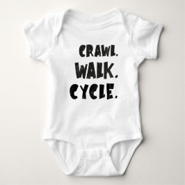 Crawl Walk Cycle - Cycling Baby - Bike Baby Strampler