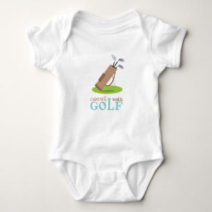 Crawl Walk Golf Baby Strampler