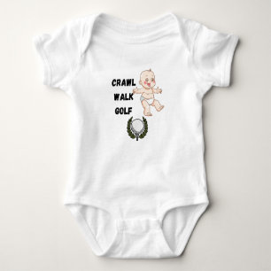 CRAWL WALK GOLFER GOLFER BABY BODYSUIT BABY STRAMPLER