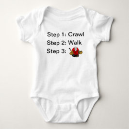 Crawl Walk Hockey Goalie Baby Bodysuit Strampler
