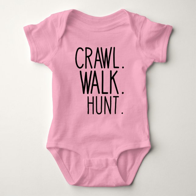 Crawl Walk Hunt, Junter Baby Baby Strampler (Vorderseite)