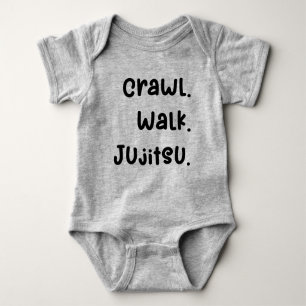 Crawl Walk Jujitsu Baby Strampler