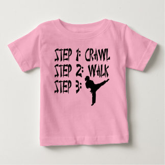Crawl Walk Karate Babys T - Shirt