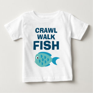 Crawl Walk niedliches Kind zum Shirt für kleine Ki