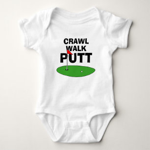 Crawl Walk Putt niedlicher Golfkarosserieanzug Baby Strampler