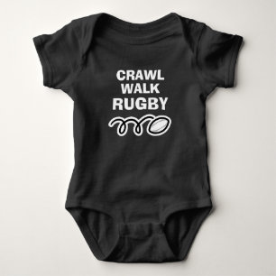 CRAWL WALK RUGBY Sportbodysuit für neues Baby Strampler