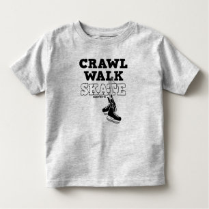 Crawl Walk Skate Hockey Skate Kleinkind T-shirt