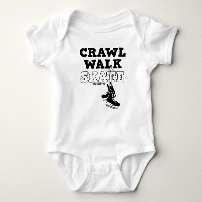 Crawl Walk Skate Hockey Skate Säugling Baby Strampler (Vorderseite)