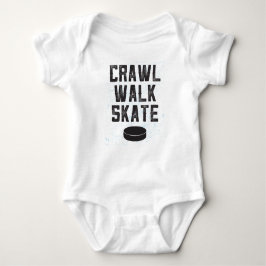 CRAWL WALK SKATE ice hockey baby bodysuit gift Baby Strampler
