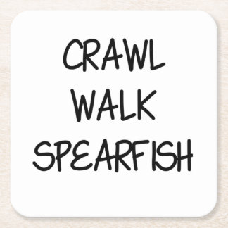 Crawl Walk Spearfish Rechteckiger Pappuntersetzer