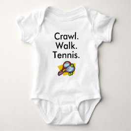 Crawl Walk Tennis Baby Bodysuit Strampler