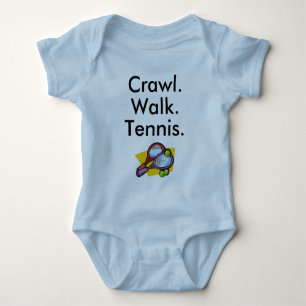 Crawl Walk Tennis Baby Bodysuit Strampler