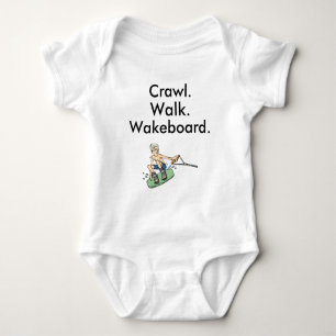 Crawl Walk Wakeboard Wakeboard Baby Bodysuit Strampler