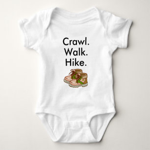 Crawl Walk Wandern Wandern Baby Bodysuit Baby Strampler