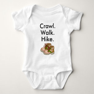 Crawl Walk Wandern Wandern Baby Bodysuit Strampler