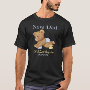 Crawling Teddy - New Dad of Boy - Anpassen T-Shirt