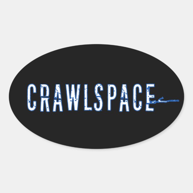 Crawlspace Oval Sticker - Glossar (Vorderseite)