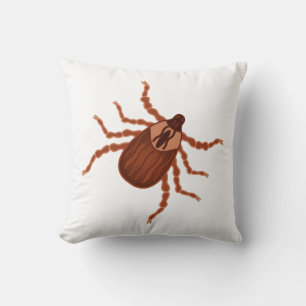 Crawly Realistic Tick Illustration Kissen