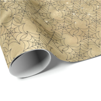 Crawly Spider WebHalloween-Muster Geschenkpapier