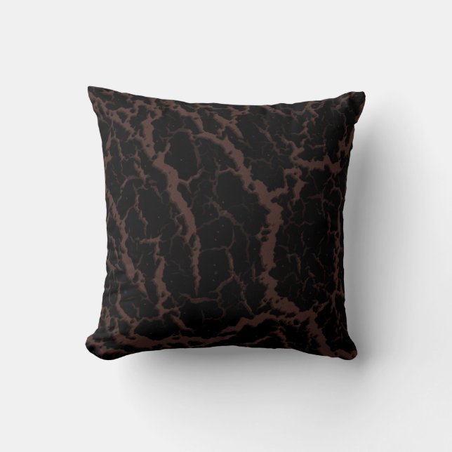 Crawn Space Lava - Brown Kissen (Vorderseite)