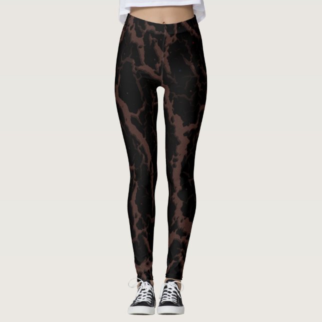 Crawn Space Lava - Brown Leggings (Vorderseite)