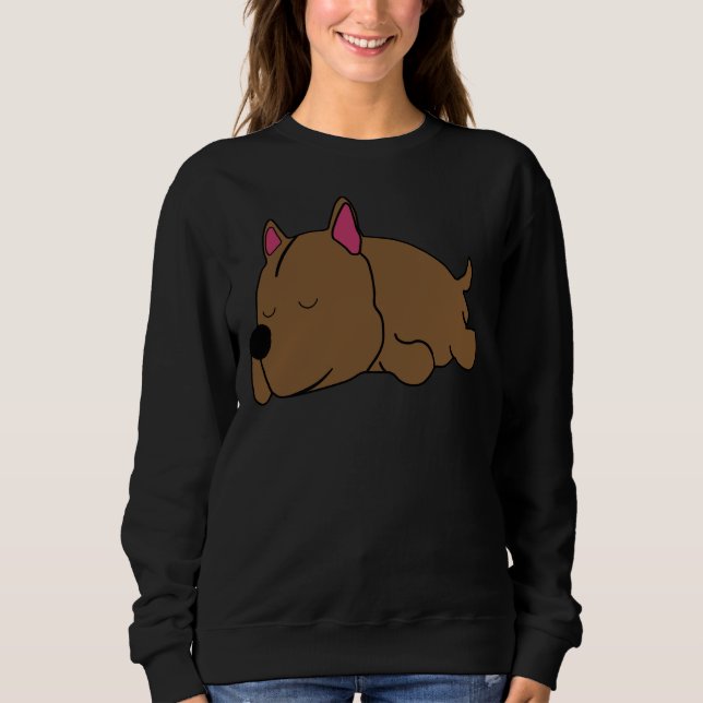 Craxed Lazy Pit Bull Beanie Pit Bull Lover Pit Bul Sweatshirt (Vorderseite)