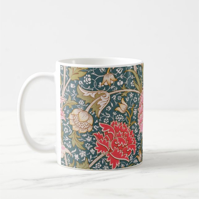 Cray - Art nouveau floral print by William Morris Kaffeetasse (Links)