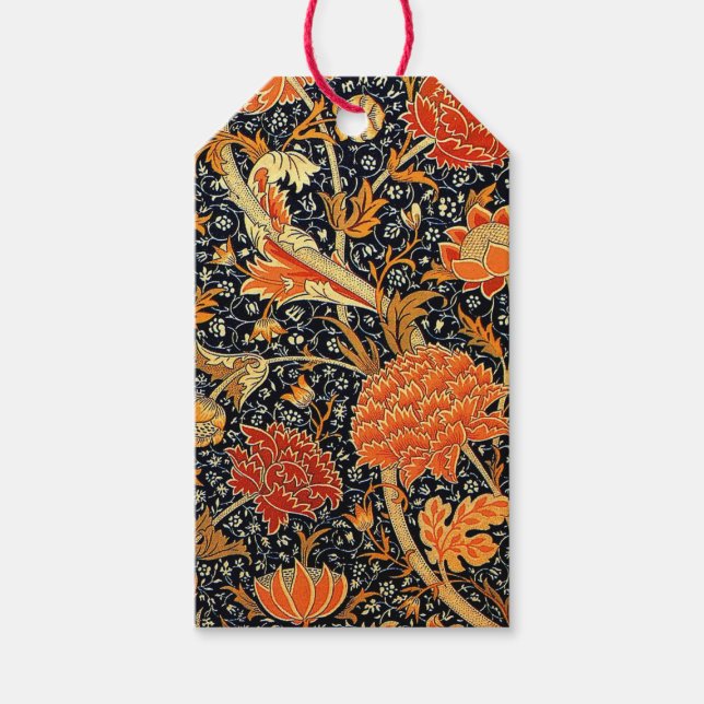 Cray, beliebtes Muster von William Morris, Geschenkanhänger (Vorderseite)