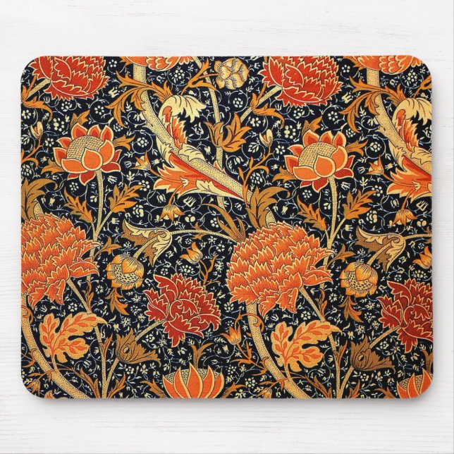 Cray, berühmtes Muster von William Morris Mousepad (Vorne)