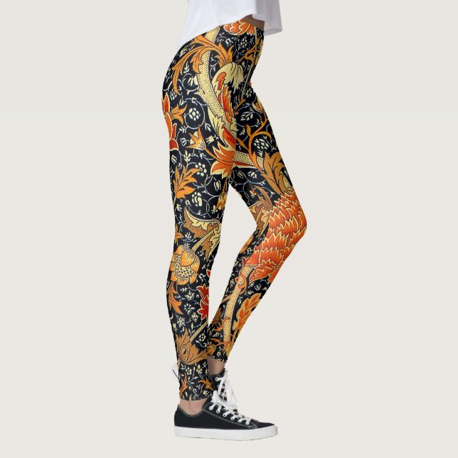 Cray, berühmtes William Morris-Muster Leggings (Rechts)