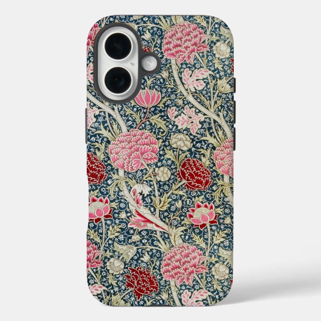 Cray Botanical Pattern Morris William Floral Case-Mate iPhone Hülle (Rückseite)