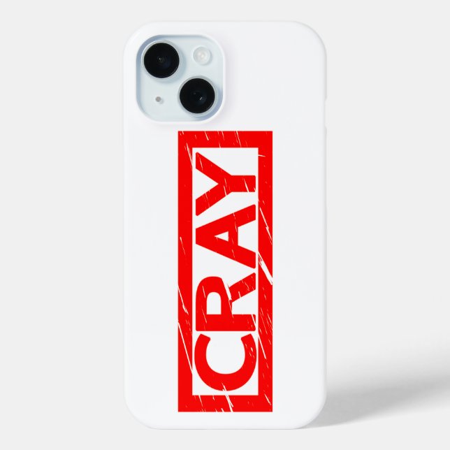 Cray Briefmarke Case-Mate iPhone Hülle (Rückseite)