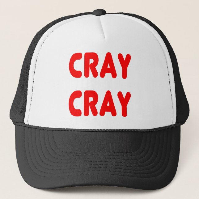 Cray Cray lustiges Internet Memes Rot Truckerkappe (Vorderseite)