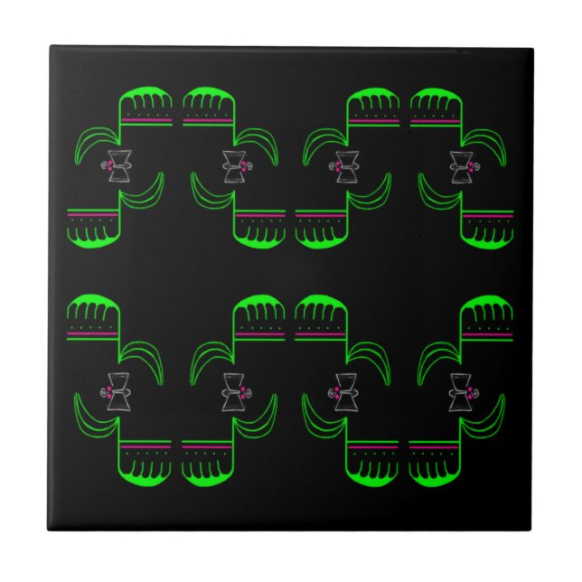 Cray Cray Venus Flytraps Keramik Tile Fliese (Vorderseite)