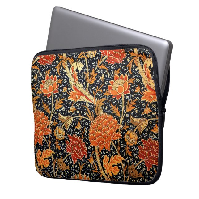 Cray, ein schönes William Morris-Design, Laptopschutzhülle (Vorderseite Links)
