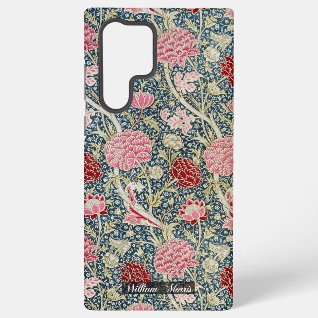 Cray-Muster - Blumen & Blätter - WilliamMorris Samsung Galaxy Hülle (Rückseite)