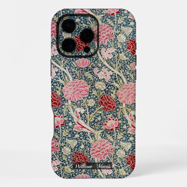 Cray Pattern - Blume & Blätter - William Morris iPhone Hülle (Rückseite)