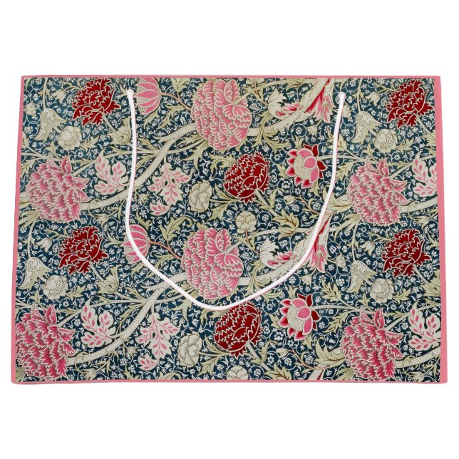 Cray Pattern (von William Morris) Große Geschenktüte (Vorderseite)