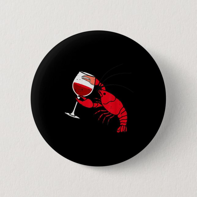 Crayfish Boil Party Funny Crawfish Lobster Seafood Button (Vorderseite)