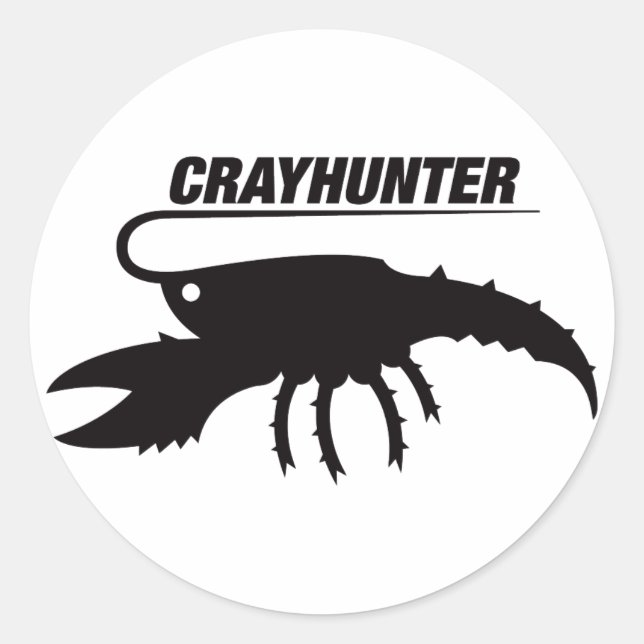 Crayhunter Runder Aufkleber (Vorderseite)