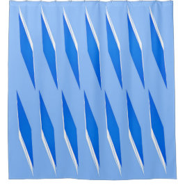 Crayola-Blaues Muster Duschvorhang